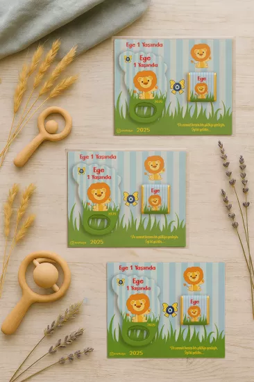 Yeni Doğan Bebek, Doğum Günü, Baby Shower, Diş Buğdayı Hediyesi Çikolatalı Ayak İzi Açacak Magnet