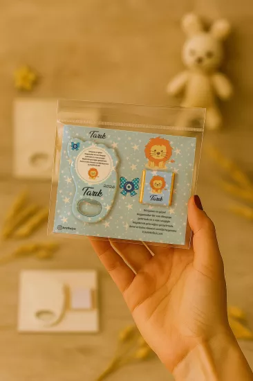 Yeni Doğan Bebek, Doğum Günü, Baby Shower, Diş Buğdayı Hediyesi Çikolatalı Ayak İzi Açacak Magnet