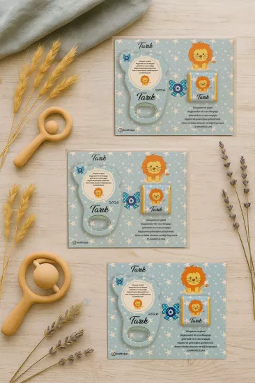 Yeni Doğan Bebek, Doğum Günü, Baby Shower, Diş Buğdayı Hediyesi Çikolatalı Ayak İzi Açacak Magnet