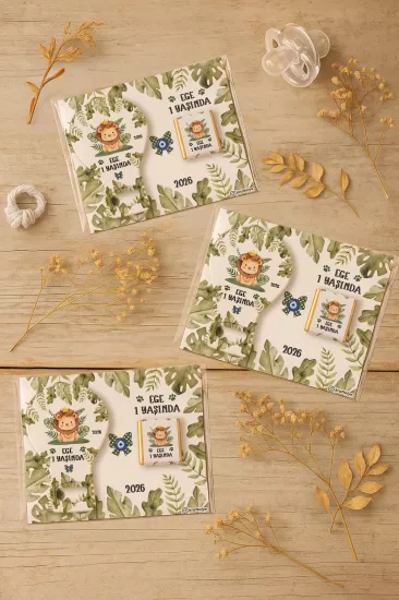 Çikolatalı Balon Açacak Magnet | Bebek Magnetleri