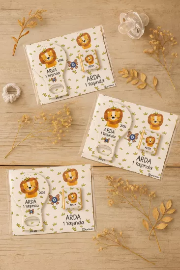 Çikolatalı Balon Açacak Magnet | Bebek Magnetleri