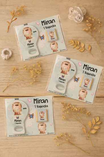 Çikolatalı Balon Açacak Magnet | Bebek Magnetleri