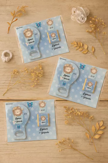 Çikolatalı Balon Açacak Magnet | Bebek Magnetleri