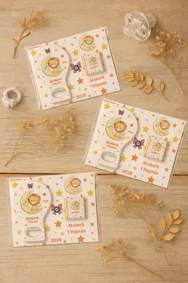 Çikolatalı Balon Açacak Magnet | Bebek Magnetleri