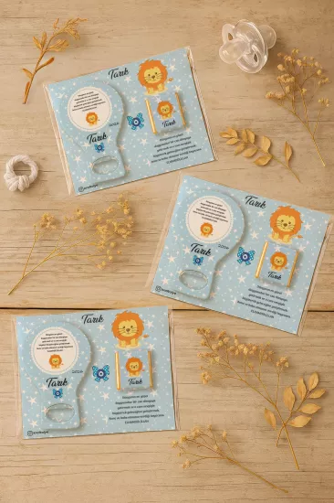 Çikolatalı Balon Açacak Magnet | Bebek Magnetleri