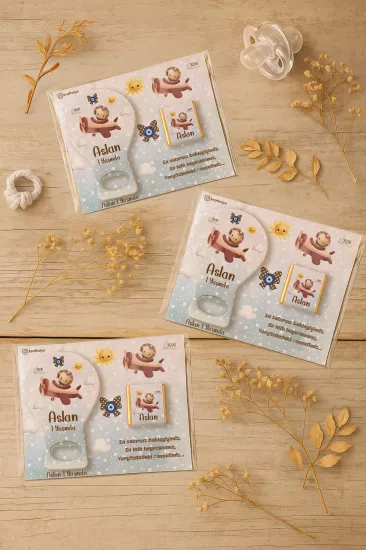 Çikolatalı Balon Açacak Magnet | Bebek Magnetleri