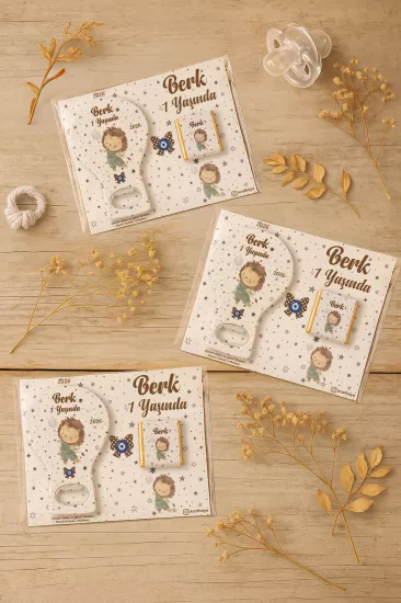 Çikolatalı Balon Açacak Magnet | Bebek Magnetleri