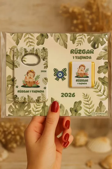Çikolatalı Açacak Magnet – Bebek Hediyesi Magnet