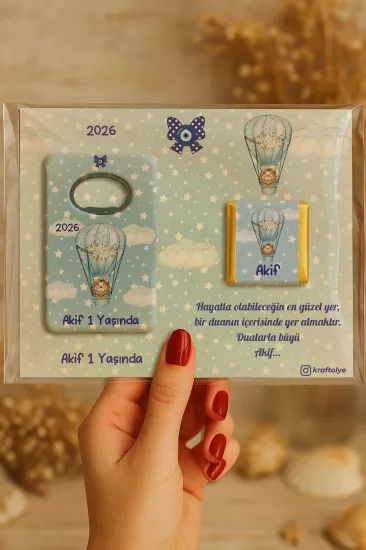 Çikolatalı Açacak Magnet – Bebek Hediyesi Magnet