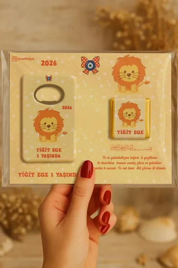 Çikolatalı Açacak Magnet – Bebek Hediyesi Magnet