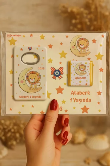 Çikolatalı Açacak Magnet – Bebek Hediyesi Magnet