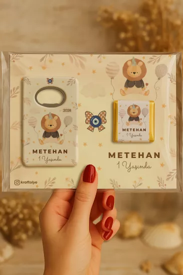 Çikolatalı Açacak Magnet – Bebek Hediyesi Magnet