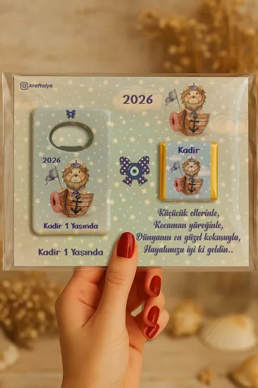 Çikolatalı Açacak Magnet – Bebek Hediyesi Magnet