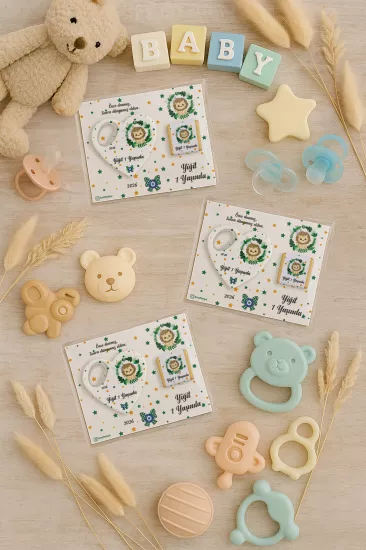 Çikolatalı Kalp Açacak Magnet | Yeni Doğan, Doğum Günü, Baby Shower Hediyesi