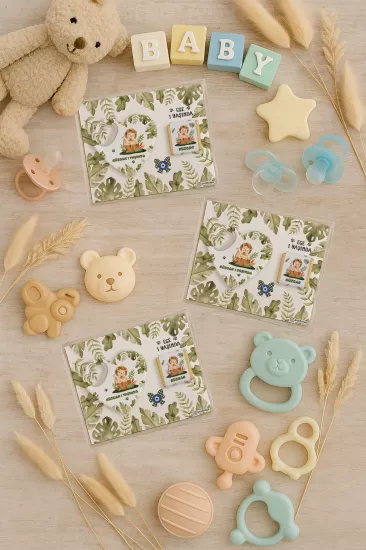 Çikolatalı Kalp Açacak Magnet | Yeni Doğan, Doğum Günü, Baby Shower Hediyesi