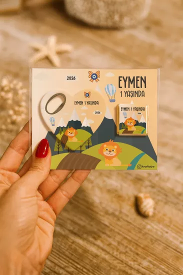 Çikolatalı Kalp Açacak Magnet | Yeni Doğan, Doğum Günü, Baby Shower Hediyesi