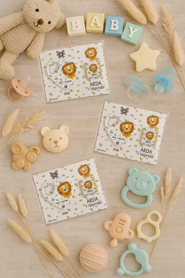 Çikolatalı Kalp Açacak Magnet | Yeni Doğan, Doğum Günü, Baby Shower Hediyesi