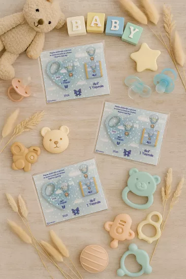 Çikolatalı Kalp Açacak Magnet | Yeni Doğan, Doğum Günü, Baby Shower Hediyesi