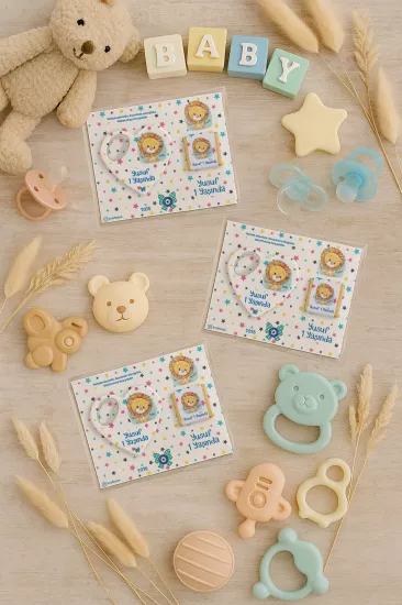 Çikolatalı Kalp Açacak Magnet | Yeni Doğan, Doğum Günü, Baby Shower Hediyesi