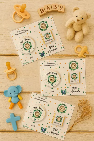 Yeni Doğan ve Baby Shower Çikolatalı Kapak Açacak Magnet Hediyelikleri