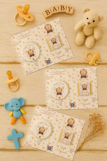 Yeni Doğan ve Baby Shower Çikolatalı Kapak Açacak Magnet Hediyelikleri