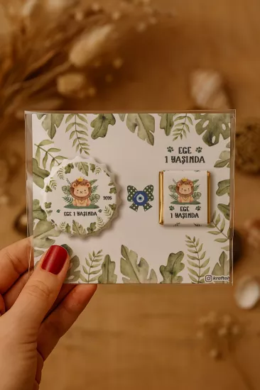 Yeni Doğan ve Baby Shower Çikolatalı Kapak Açacak Magnet Hediyelikleri