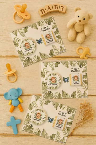 Yeni Doğan ve Baby Shower Çikolatalı Kapak Açacak Magnet Hediyelikleri