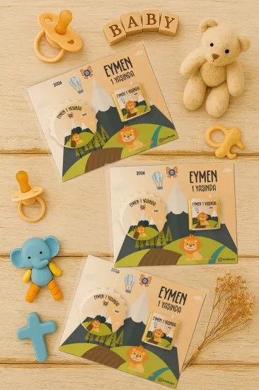 Yeni Doğan ve Baby Shower Çikolatalı Kapak Açacak Magnet Hediyelikleri