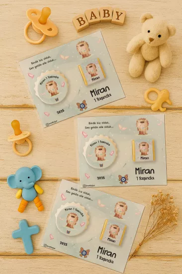 Yeni Doğan ve Baby Shower Çikolatalı Kapak Açacak Magnet Hediyelikleri