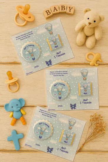 Yeni Doğan ve Baby Shower Çikolatalı Kapak Açacak Magnet Hediyelikleri