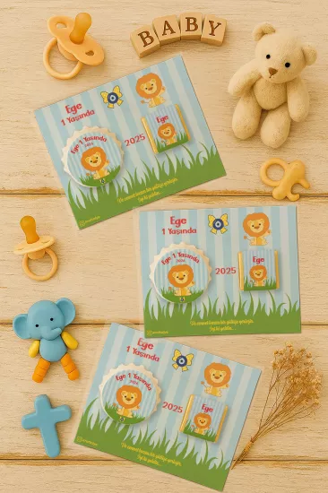 Yeni Doğan ve Baby Shower Çikolatalı Kapak Açacak Magnet Hediyelikleri