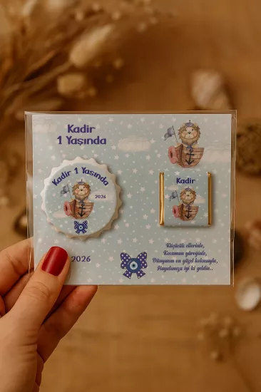 Yeni Doğan ve Baby Shower Çikolatalı Kapak Açacak Magnet Hediyelikleri