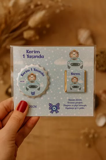 Yeni Doğan ve Baby Shower Çikolatalı Kapak Açacak Magnet Hediyelikleri