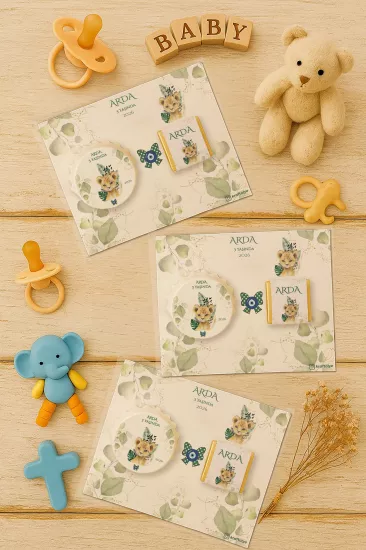 Yeni Doğan ve Baby Shower Çikolatalı Kapak Açacak Magnet Hediyelikleri