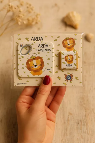 Çikolatalı Kare Bardak Altlığı Açacak Magnet
