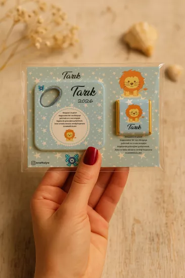 Çikolatalı Kare Bardak Altlığı Açacak Magnet