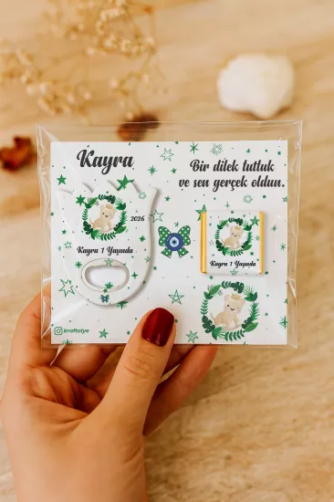 Çikolatalı Lale Açacak Magnet Hediyelik