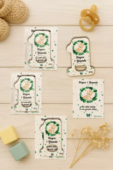 Kişiye Özel 1 Yaş Açacak Magnet