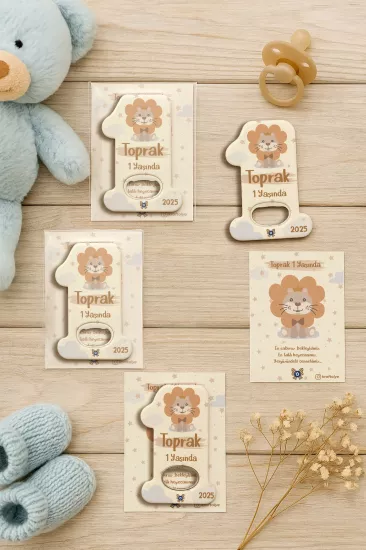 Kişiye Özel 1 Yaş Açacak Magnet