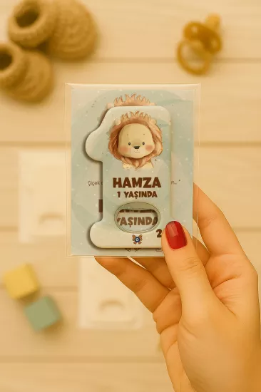 Kişiye Özel 1 Yaş Açacak Magnet