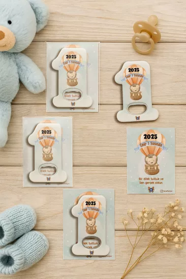 Kişiye Özel 1 Yaş Açacak Magnet