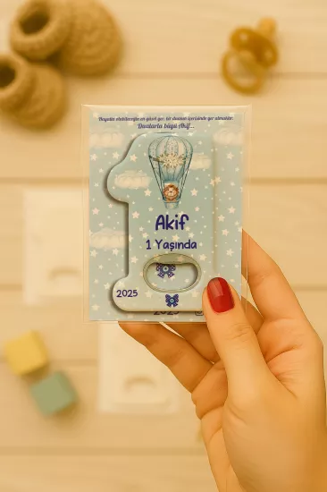 Kişiye Özel 1 Yaş Açacak Magnet