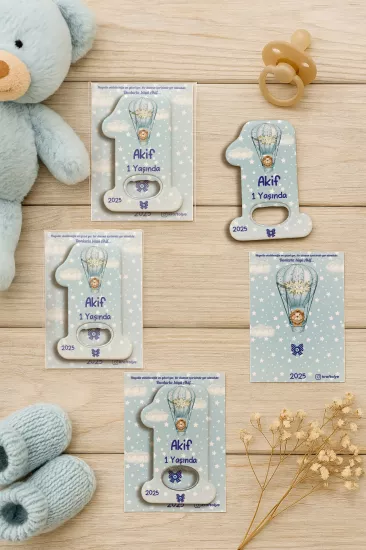 Kişiye Özel 1 Yaş Açacak Magnet