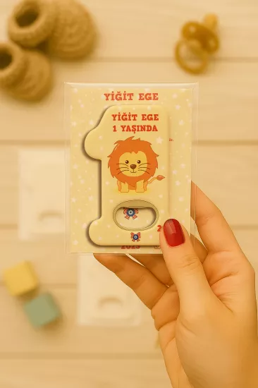 Kişiye Özel 1 Yaş Açacak Magnet
