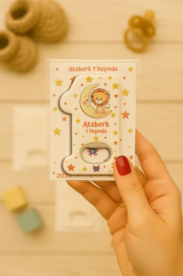 Kişiye Özel 1 Yaş Açacak Magnet