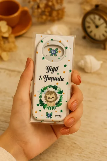 Kişiye Özel Kartlı Uzun Açacak Magnet | Bebek ve Özel Gün Hediyelikleri