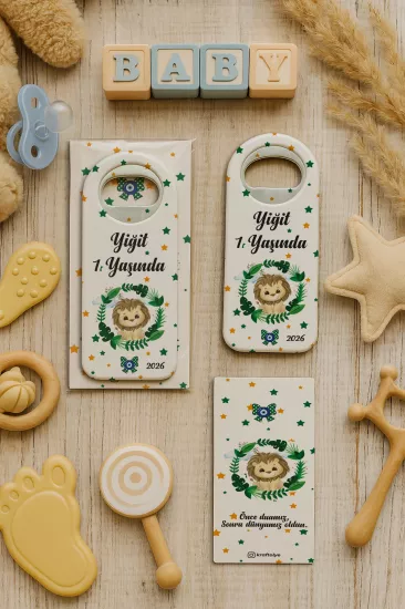 Kişiye Özel Kartlı Uzun Açacak Magnet | Bebek ve Özel Gün Hediyelikleri
