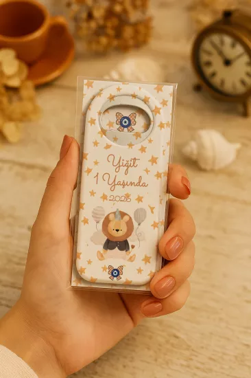 Kişiye Özel Kartlı Uzun Açacak Magnet | Bebek ve Özel Gün Hediyelikleri