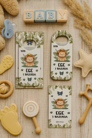 Kişiye Özel Kartlı Uzun Açacak Magnet | Bebek ve Özel Gün Hediyelikleri
