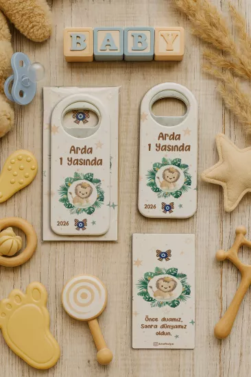 Kişiye Özel Kartlı Uzun Açacak Magnet | Bebek ve Özel Gün Hediyelikleri